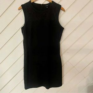 Apt. 9 Black Bodycon Sleeveless Lace Detail Dress Size L